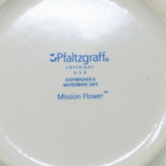 Serving Platter Chop Plate Pfaltzgraff Pattern "Mission Flower" 15" - Picture 3 of 8